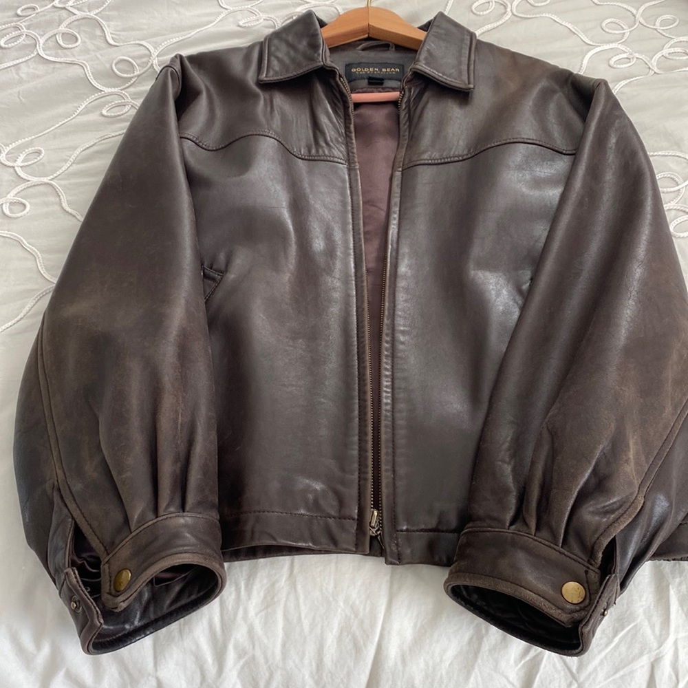 Men’s Leather Bomber jacket